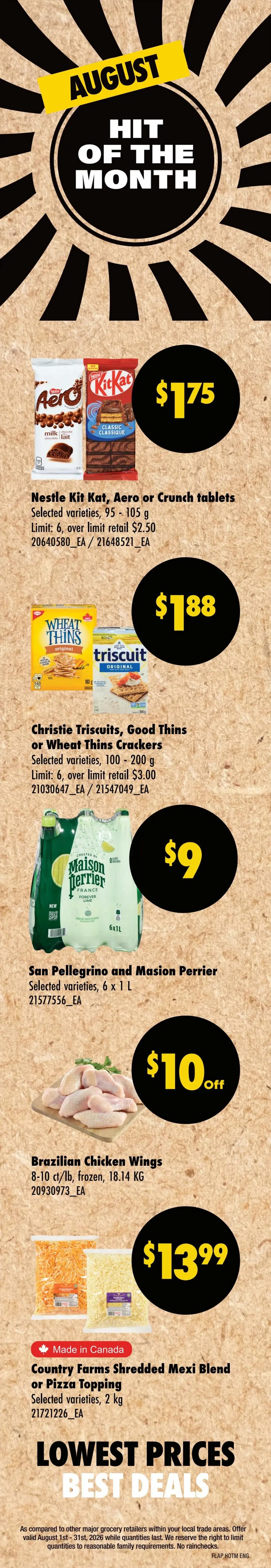 Wholesale Club (West) Flyer July 30 to August 5