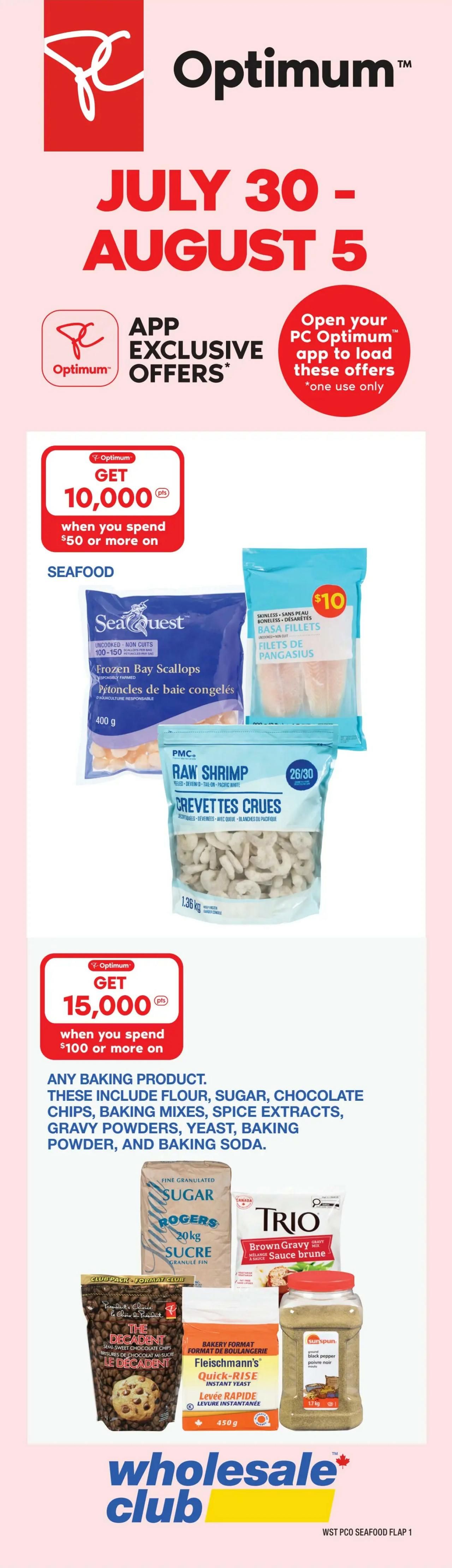 Wholesale Club (West) Flyer July 30 to August 5