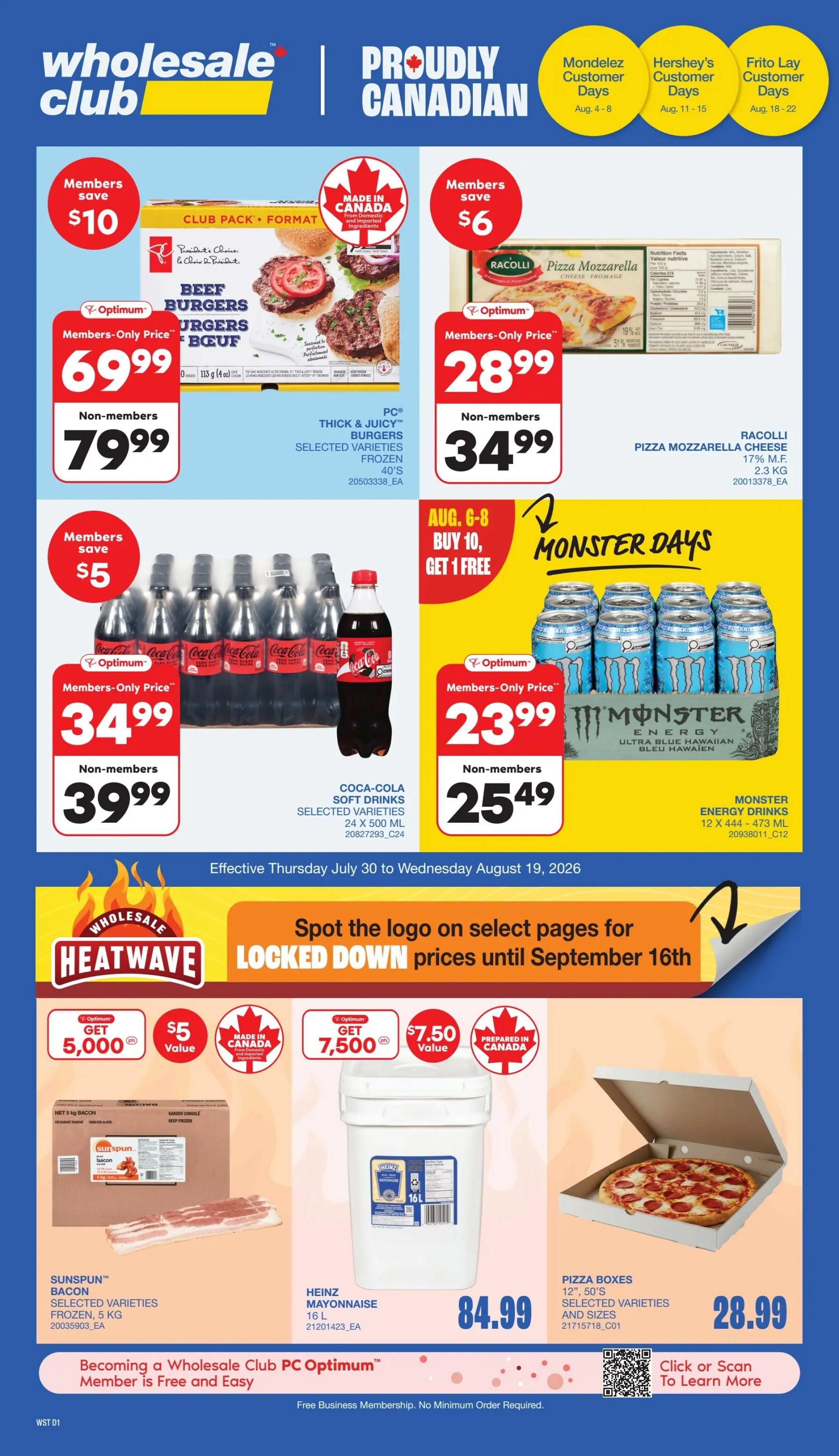 Wholesale Club (West) Flyer July 30 to August 5