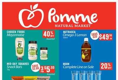 Pomme Natural Market Monthly Specials Flyer July 30 to September 2
