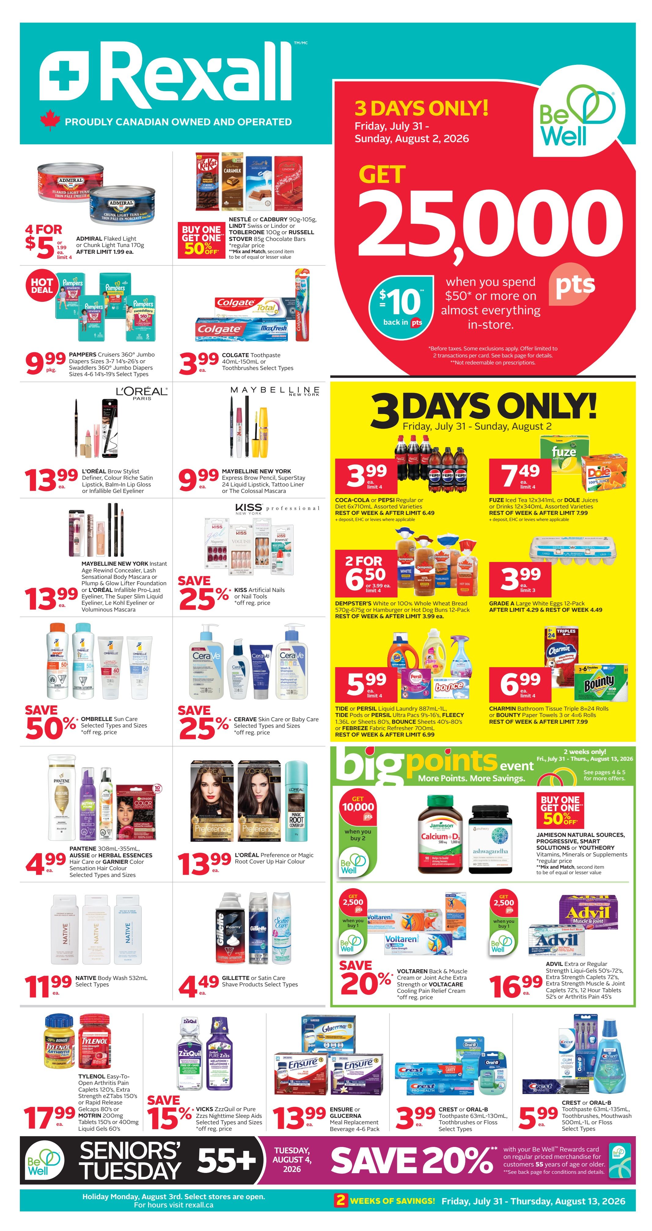 Rexall (BC) Flyer July 31 to August 13