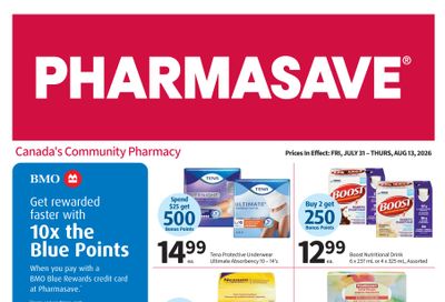 Pharmasave (Atlantic, ON, West) Flyer July 31 to August 13