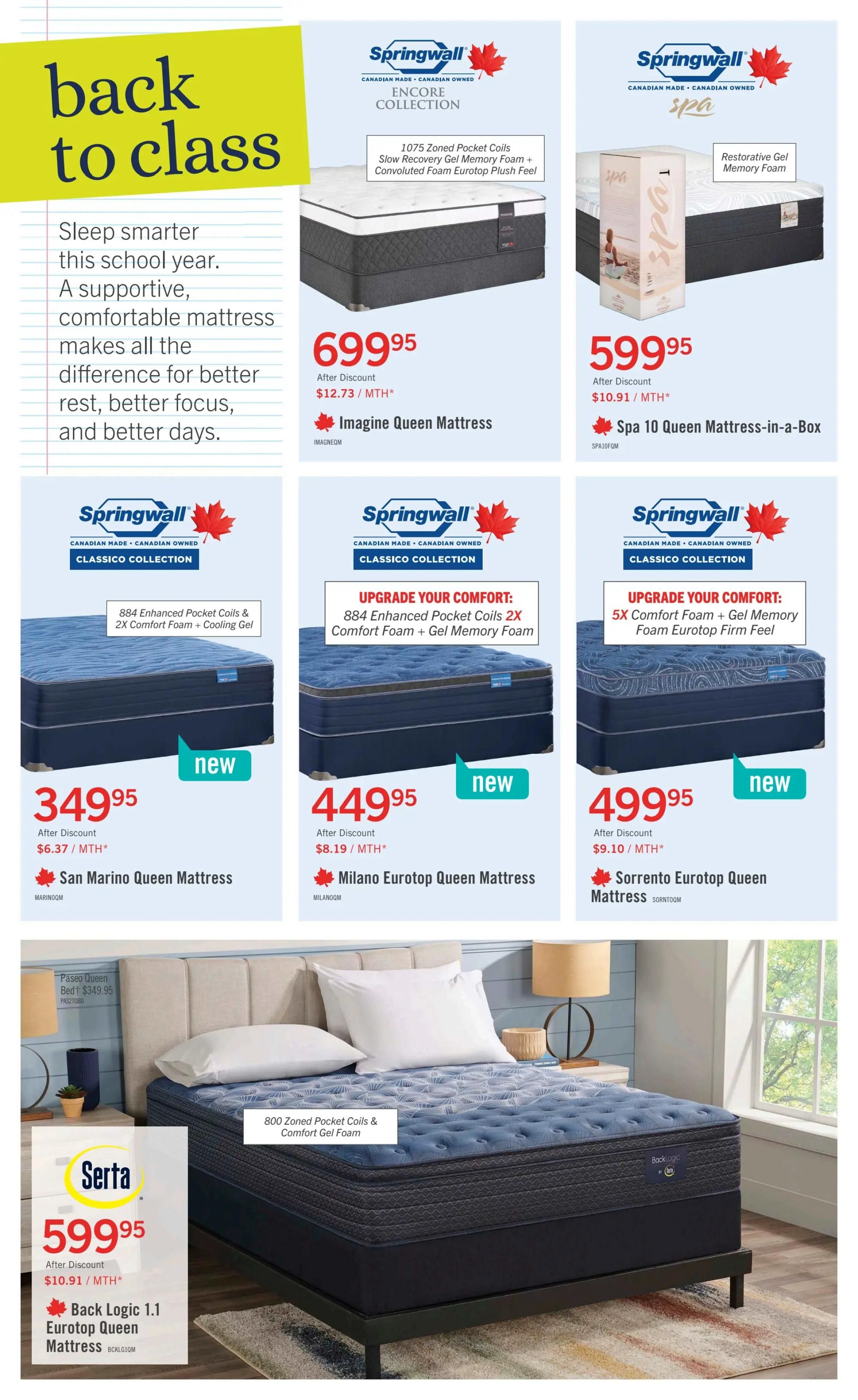 The Brick Mattress Store Flyer July 30 to August 12
