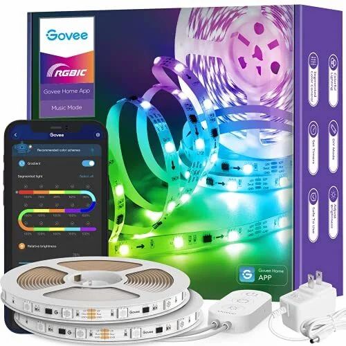 Amazon.ca: Govee 32.8ft RGBIC LED Strip Lights $25.99 Amazon.ca: Govee 32.8ft RGBIC LED Strip Lights $25.99