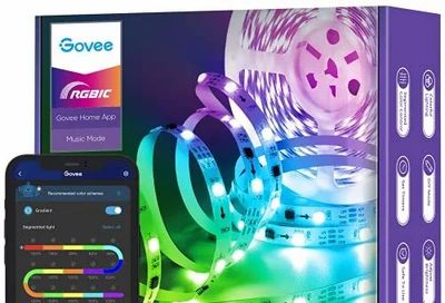 Amazon.ca: Govee 32.8ft RGBIC LED Strip Lights $25.99