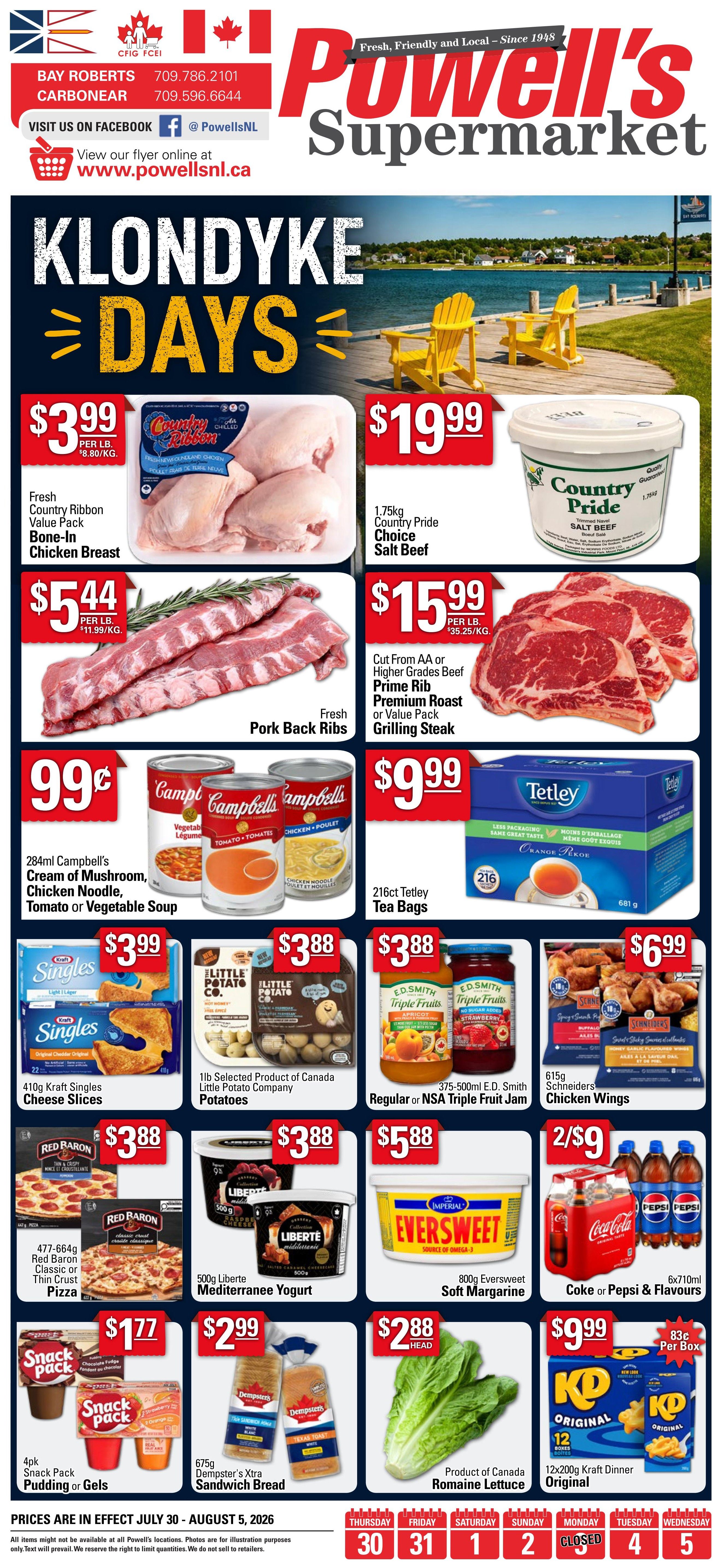 Powell's Supermarket Flyer July 30 to August 5