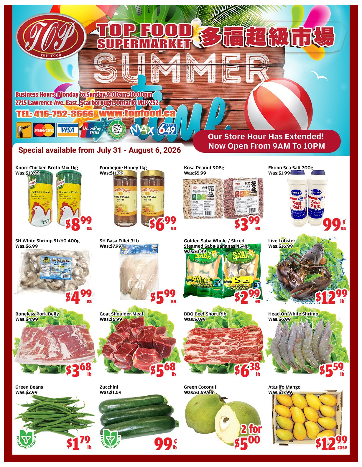 Top Food Supermarket Flyer July 31 to August 6