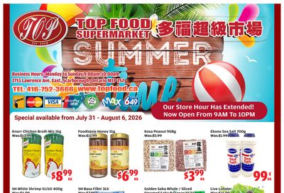 Top Food Supermarket Flyer July 31 to August 6