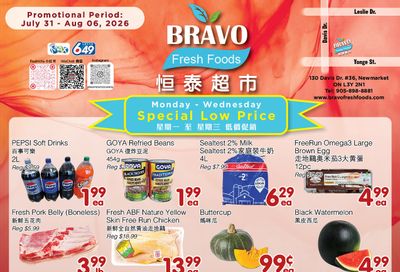 Bravo Fresh Foods Flyer July 31 to August 6