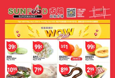 Sunfood Supermarket Flyer July 31 to August 6