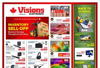 Visions Electronics Flyer July 31 to August 6