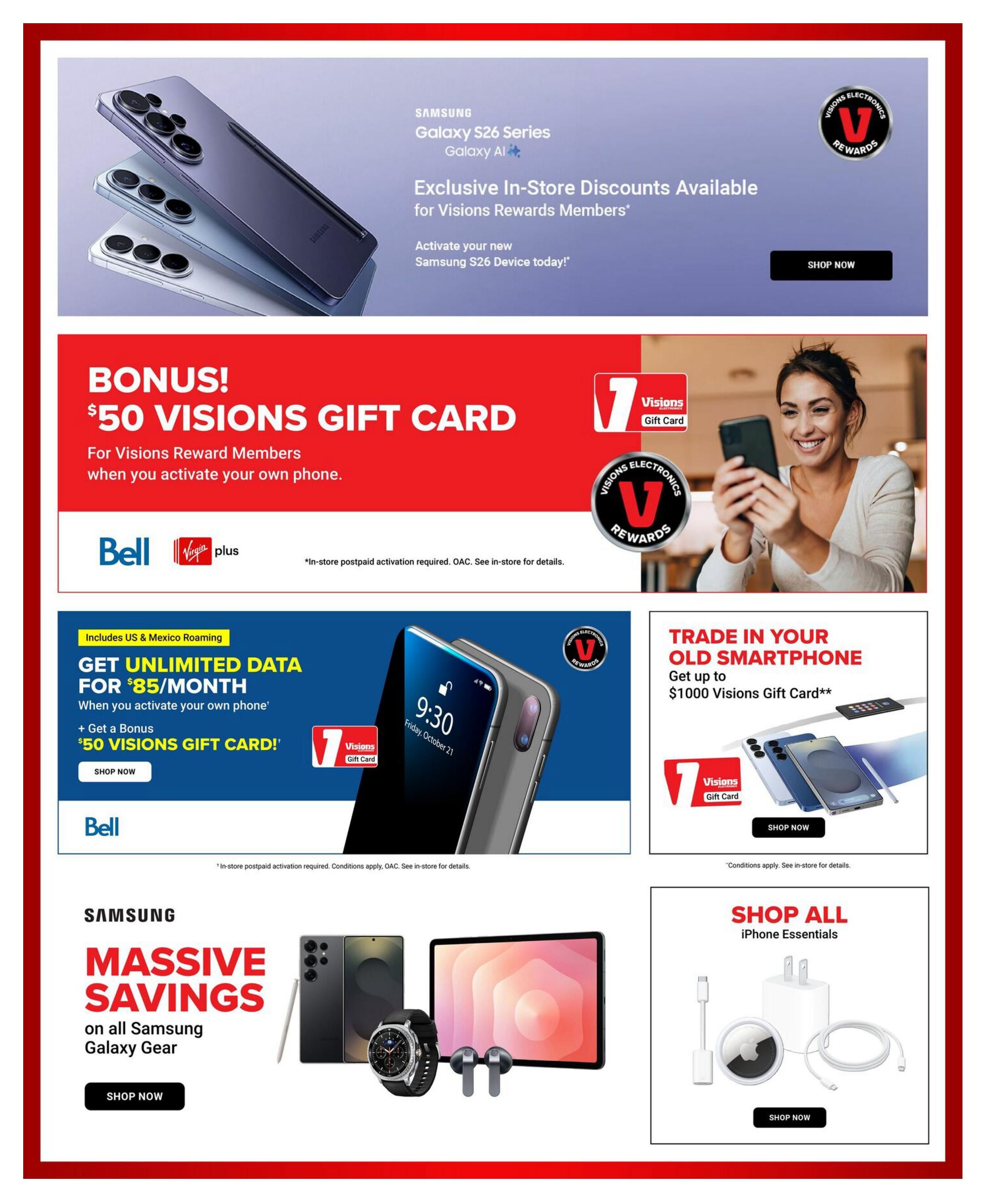 Visions Electronics Flyer July 31 to August 6