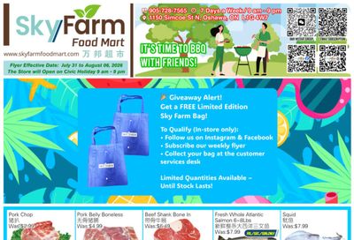 SkyFarm Food Mart Flyer July 31 to August 6