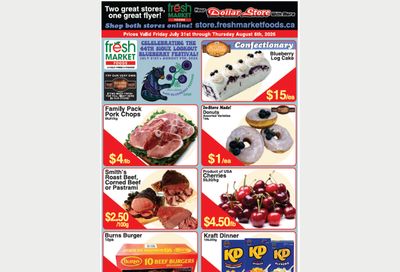Fresh Market Foods Flyer July 31 to August 6