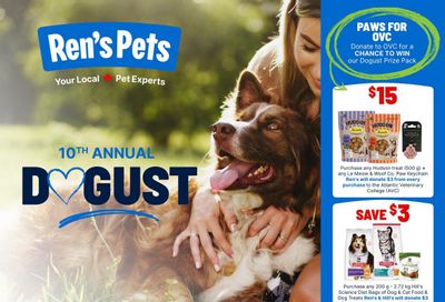Ren's Pets Monthly Flyer August 1 to 31