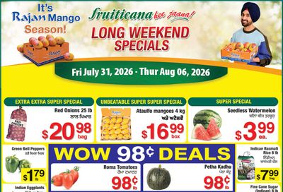 Fruiticana (Edmonton) Flyer July 31 to August 6
