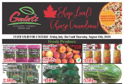 Galati Market Fresh Flyer July 31 to August 13