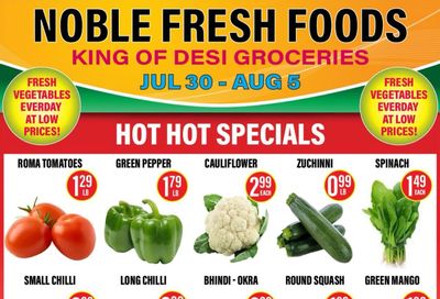 Noble Fresh Foods Flyer July 30 to August 5