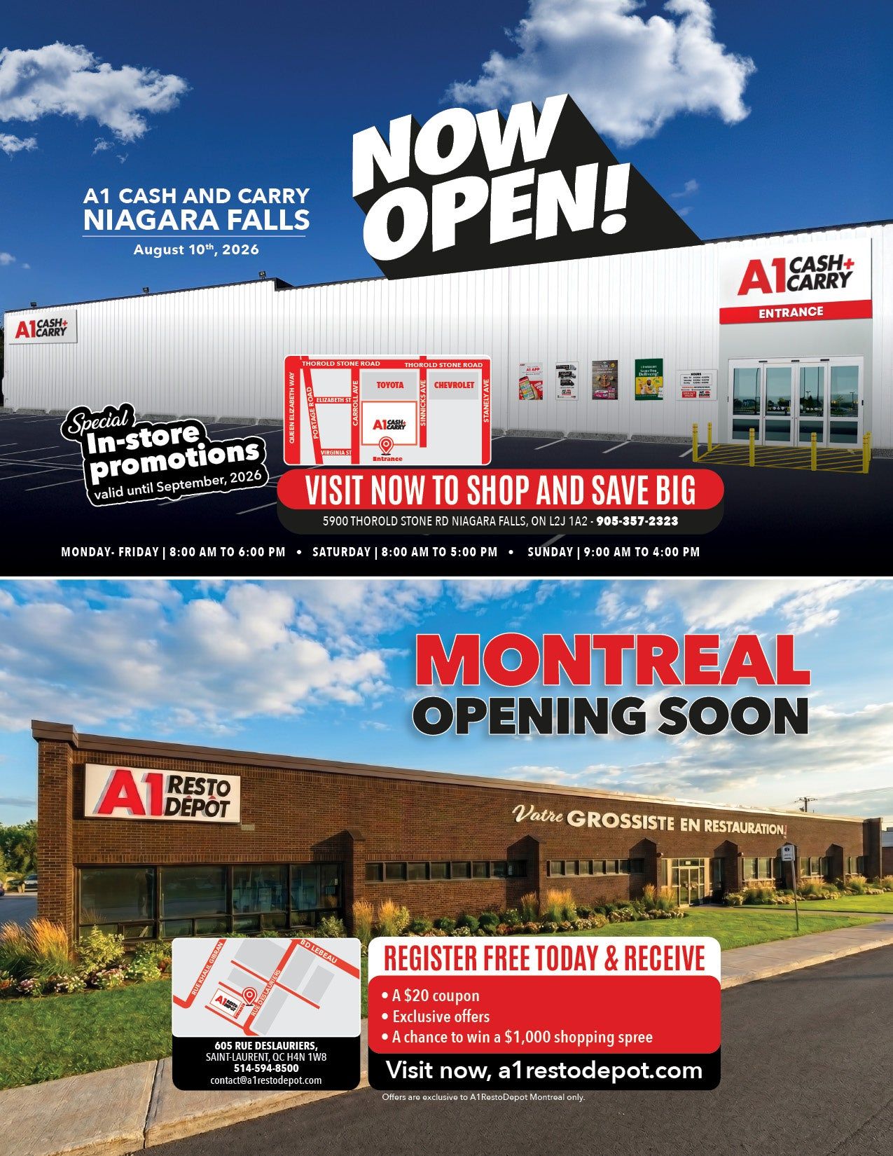 A-1 Cash and Carry Flyer August 1 to 31
