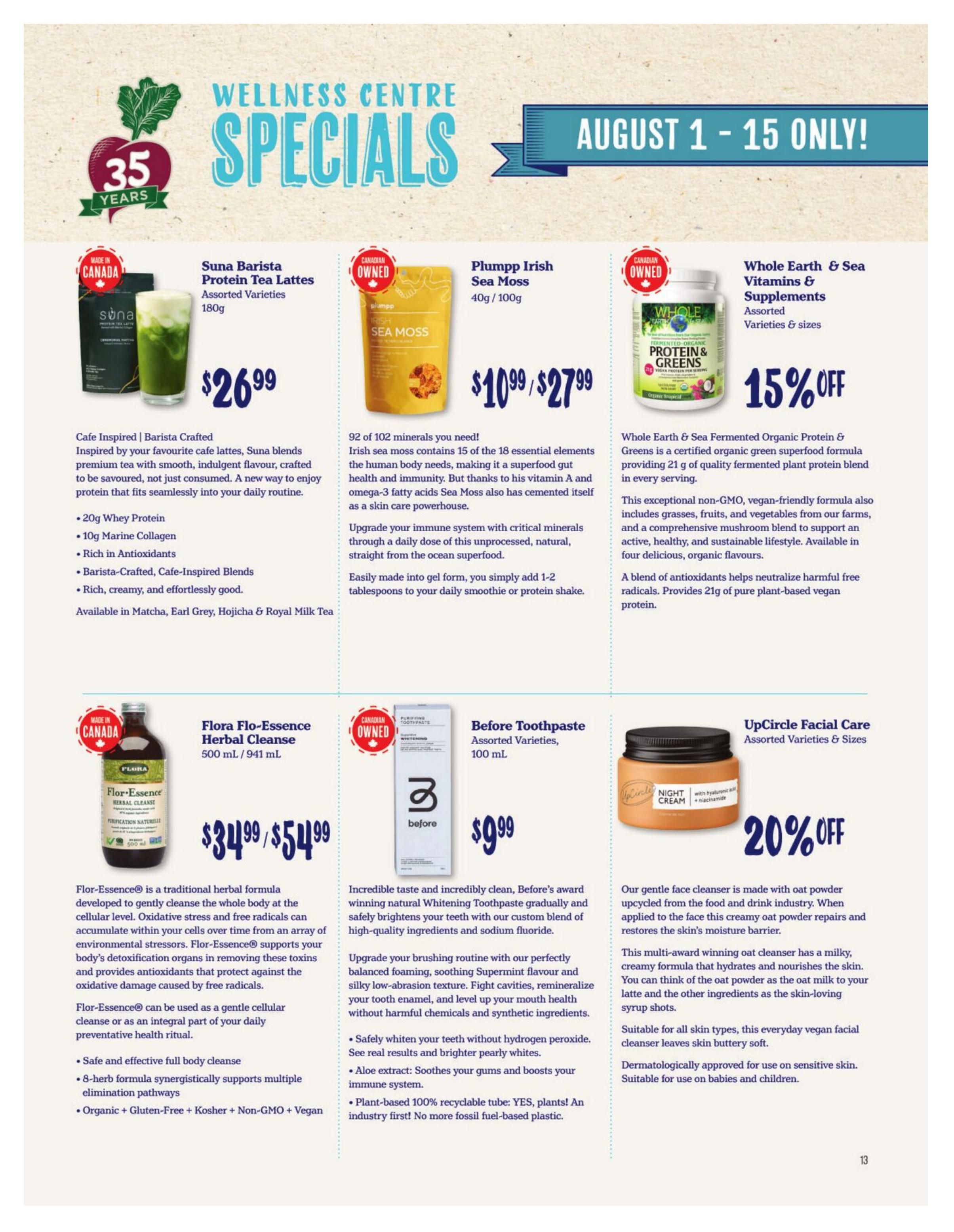 Choices Market Monthly Flyer August 1 to 31