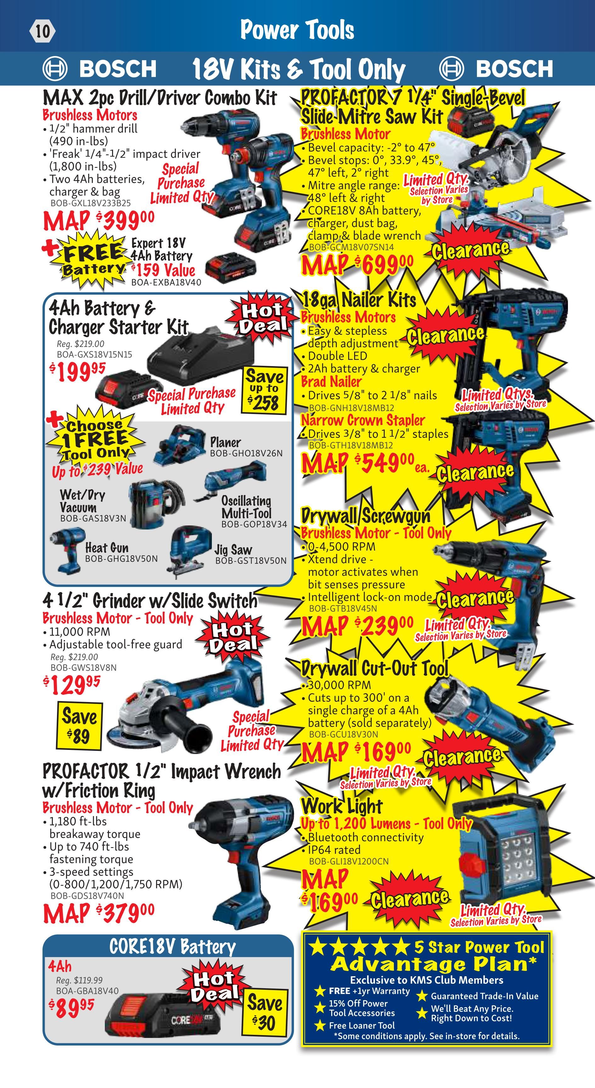 KMS Tools and Equipment Flyer August 1 to 31