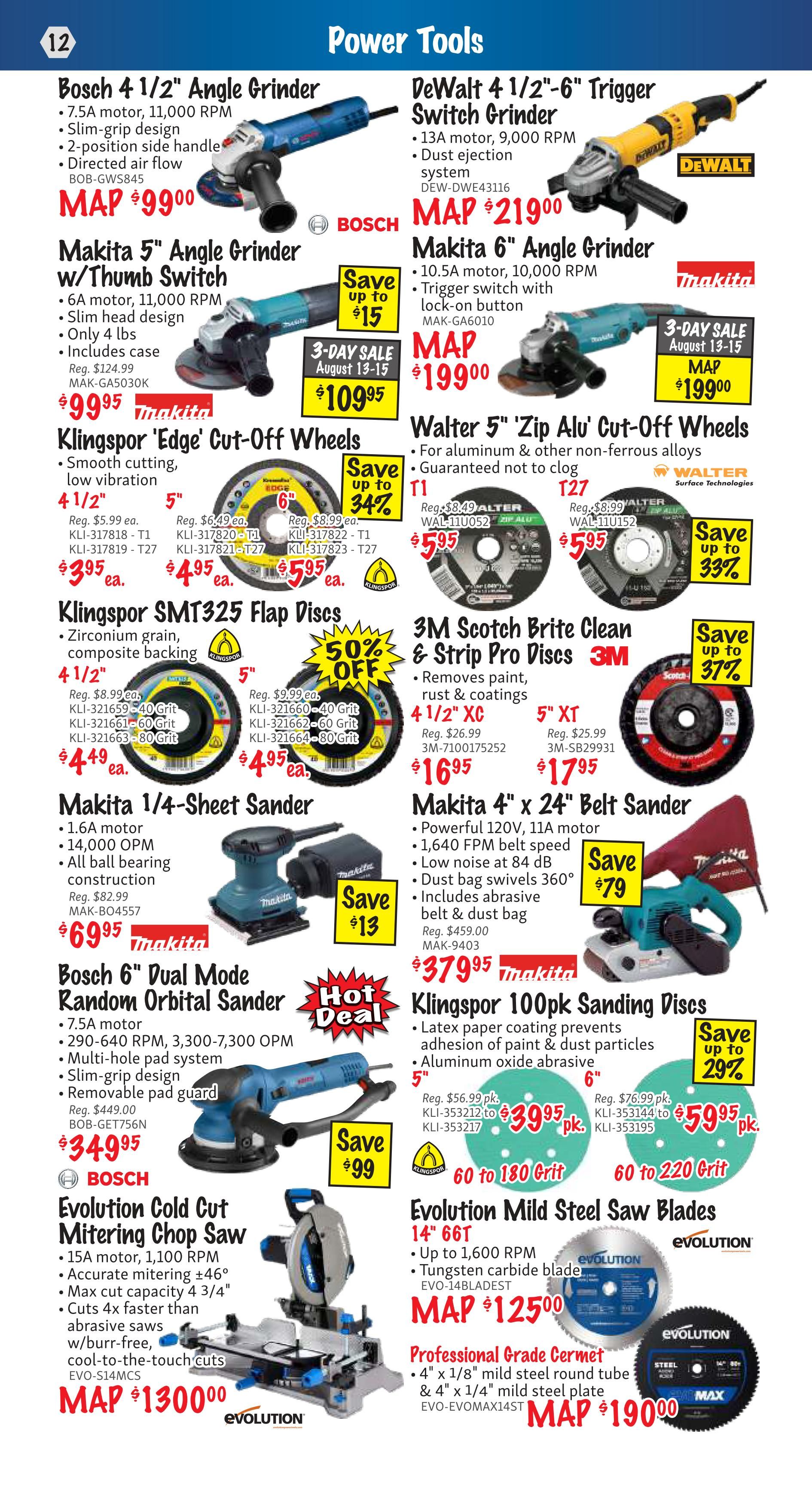 KMS Tools and Equipment Flyer August 1 to 31
