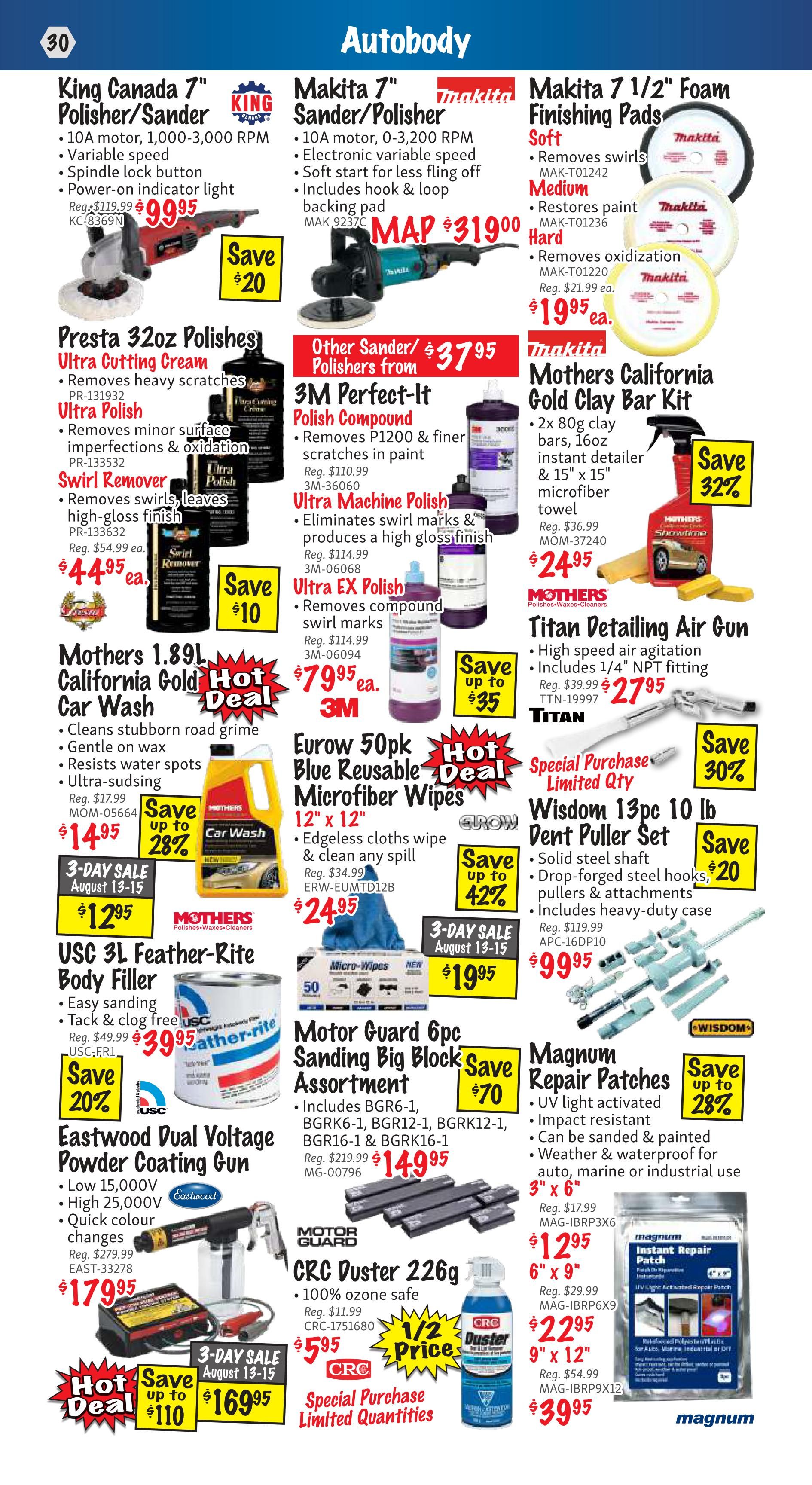 KMS Tools and Equipment Flyer August 1 to 31