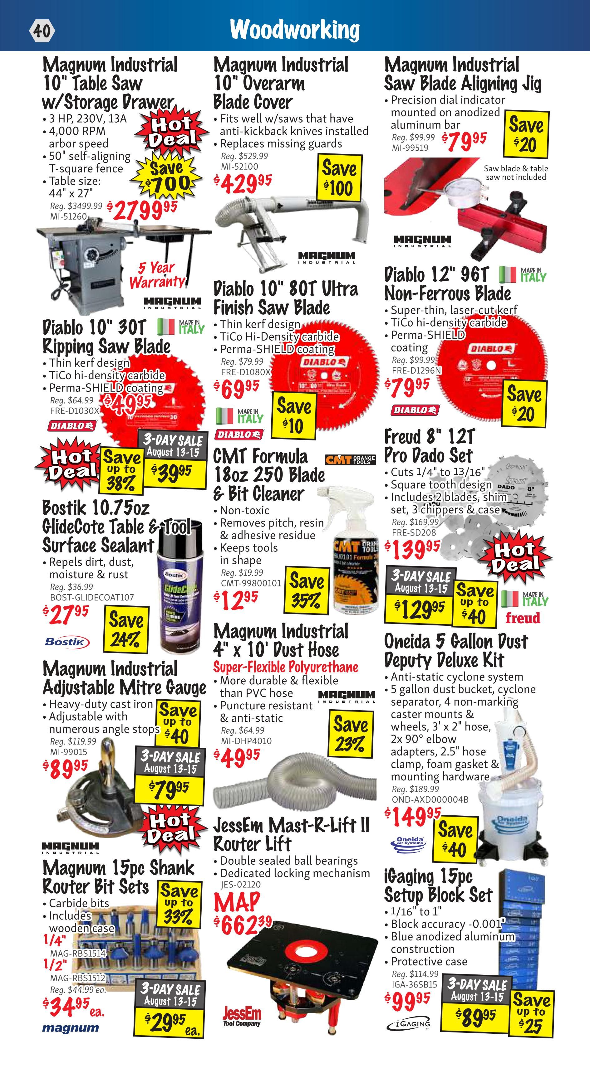 KMS Tools and Equipment Flyer August 1 to 31