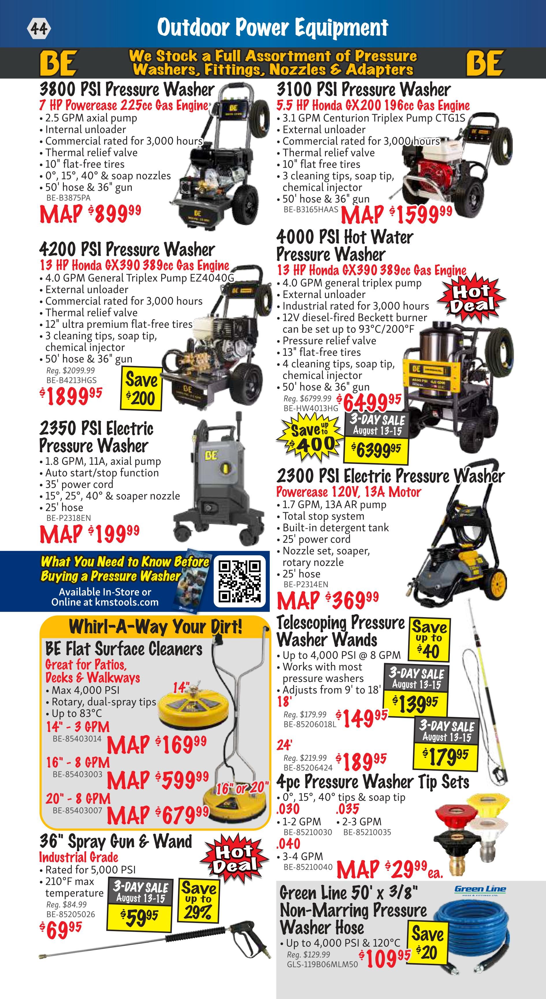 KMS Tools and Equipment Flyer August 1 to 31