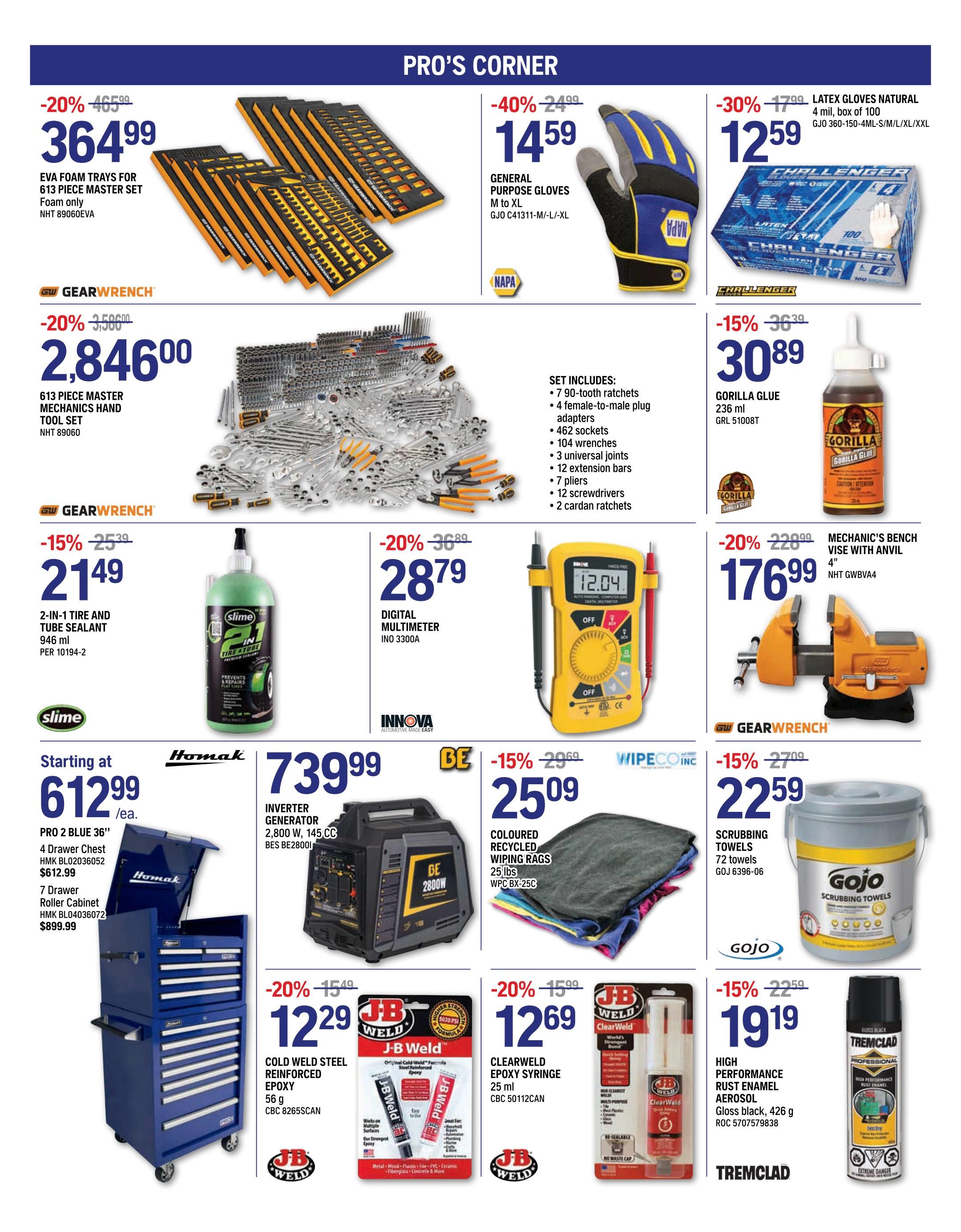 NAPA Auto Parts Flyer August 1 to 31