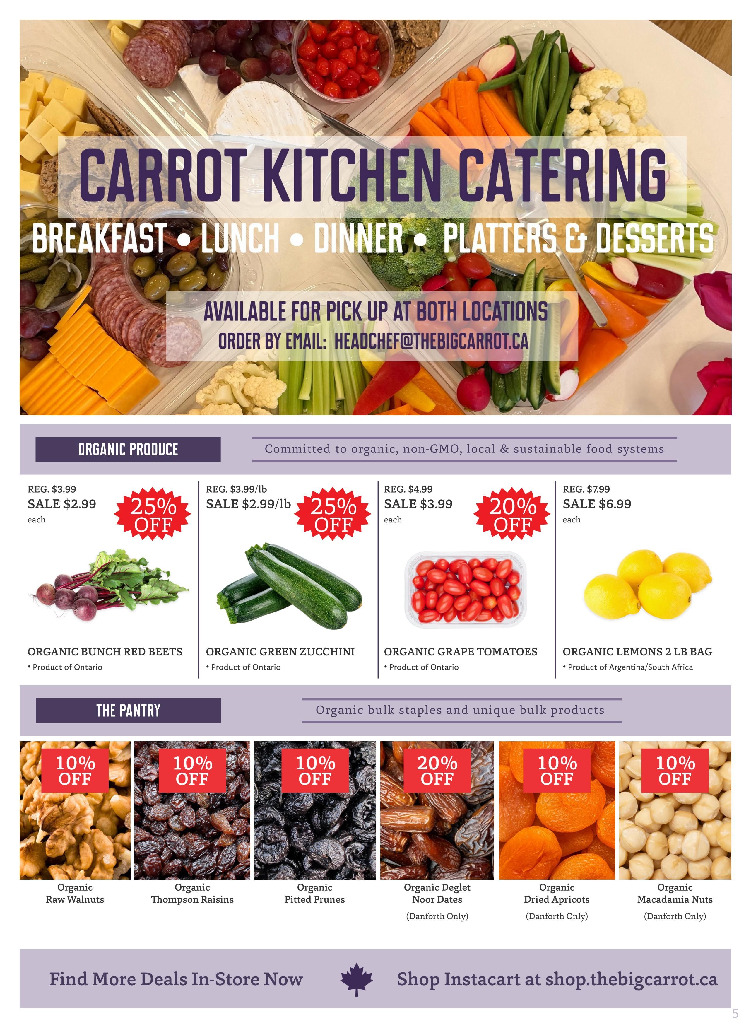 The Big Carrot Flyer August 1 to 31