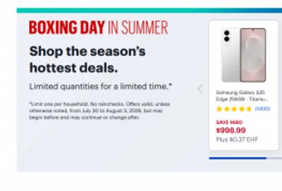 Best Buy Canada Boxing Day Sale in Summer: Doorcrasher Deals + Save up to $400 on Apple Products