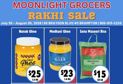 Moonlight Grocers Flyer July 30 to August 5