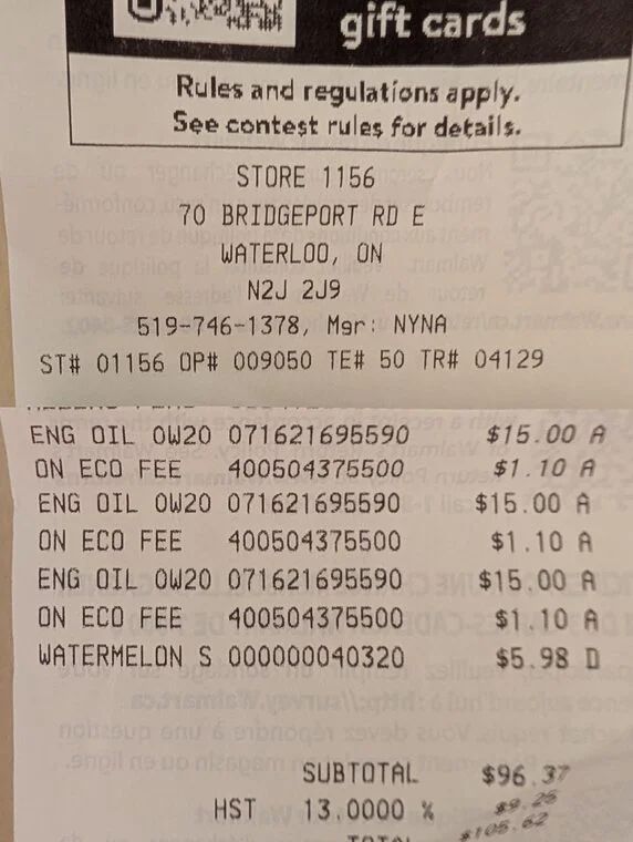 Walmart: Supertech 0w20 engine oil on clearance $15+eco fee KW Bridgeport location Walmart: Supertech 0w20 engine oil on clearance $15+eco fee KW Bridgeport location