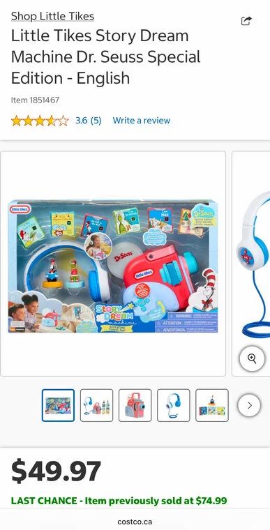 Costco: Little Tikes Story Reader Projector Headphones Costco Clearence Costco: Little Tikes Story Reader Projector Headphones Costco Clearence