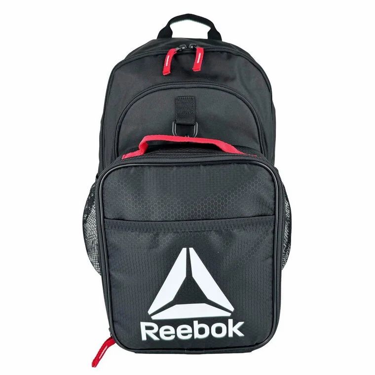 Walmart: Reebok Unisex Charlie Backpack With Lunch Bag, black - $14 Walmart: Reebok Unisex Charlie Backpack With Lunch Bag, black - $14