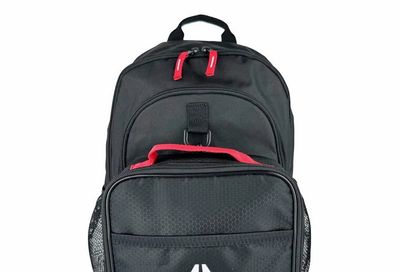 Walmart: Reebok Unisex Charlie Backpack With Lunch Bag, black - $14