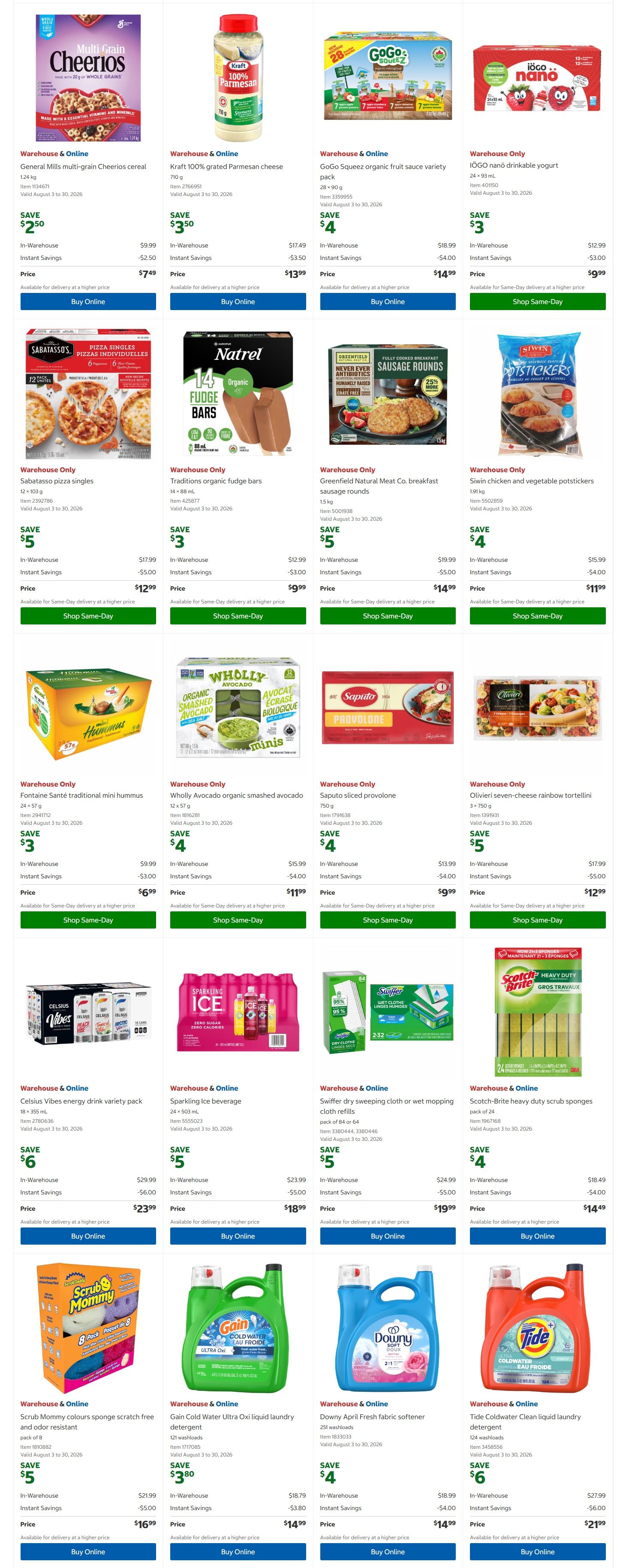 Costco (West, ON, Atlantic Canada) Warehouse Offers August 3 to 16