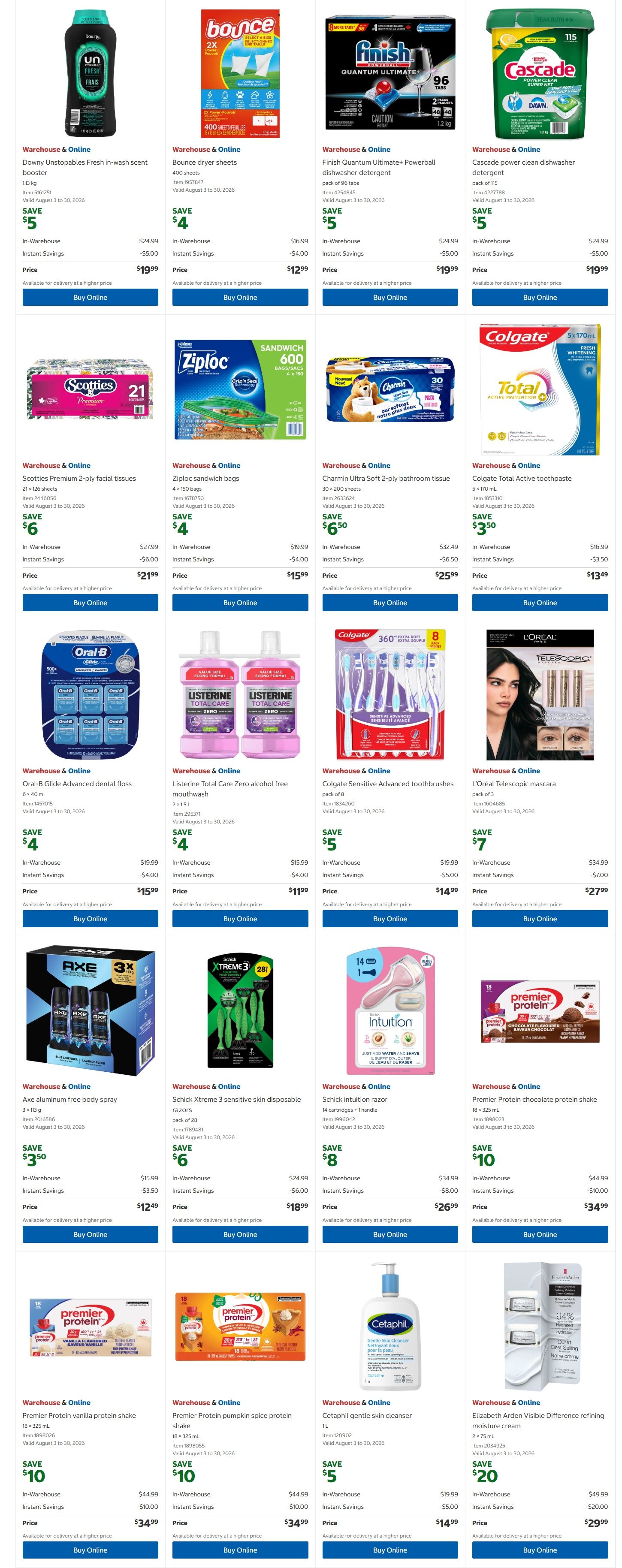 Costco (West, ON, Atlantic Canada) Warehouse Offers August 3 to 16
