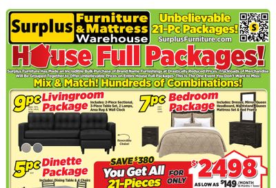 Surplus Furniture & Mattress Warehouse (St. John's, Corner Brook, Grand Falls Windsor) Flyer August 3 to 23