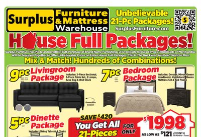 Surplus Furniture & Mattress Warehouse (Saskatoon) Flyer August 3 to 23