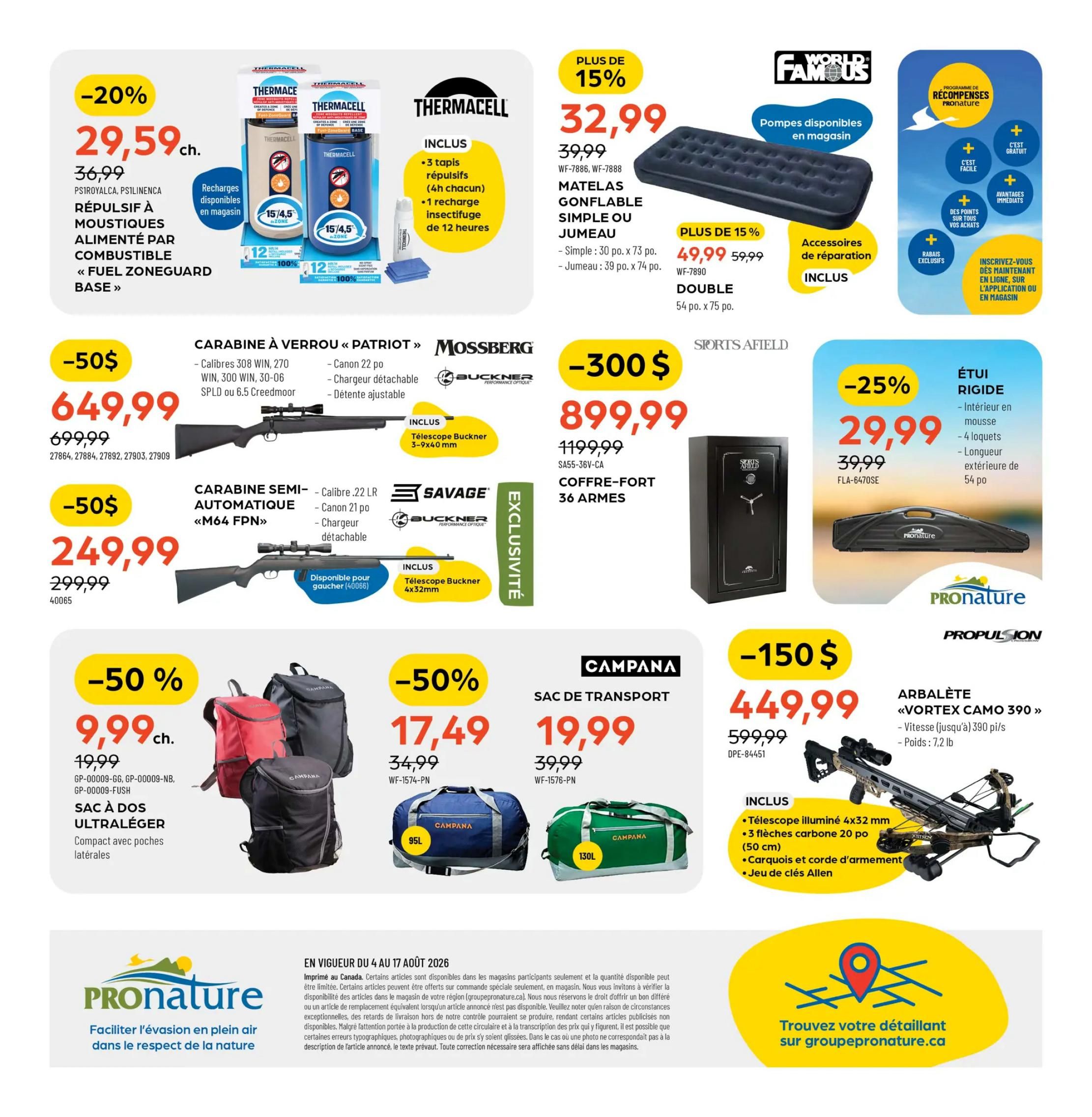 Pronature Flyer August 4 to 17
