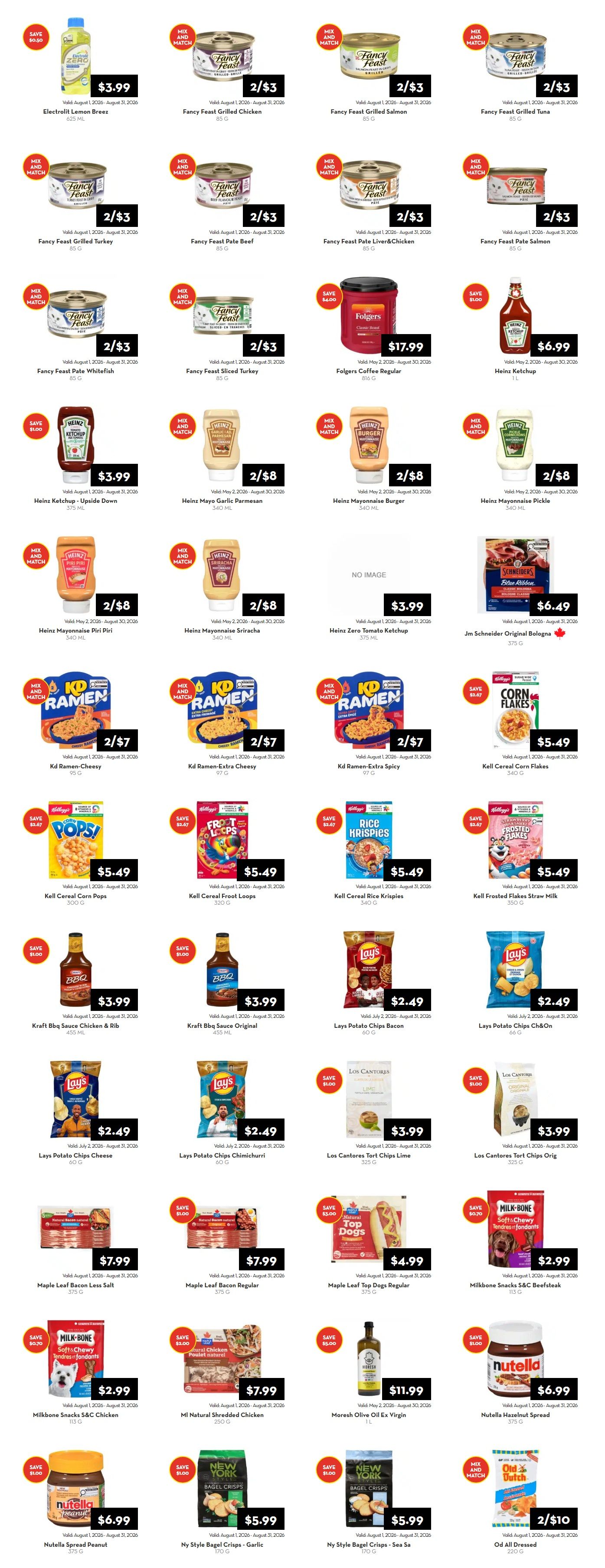 Rabba In-Store Deals August 1 to 31
