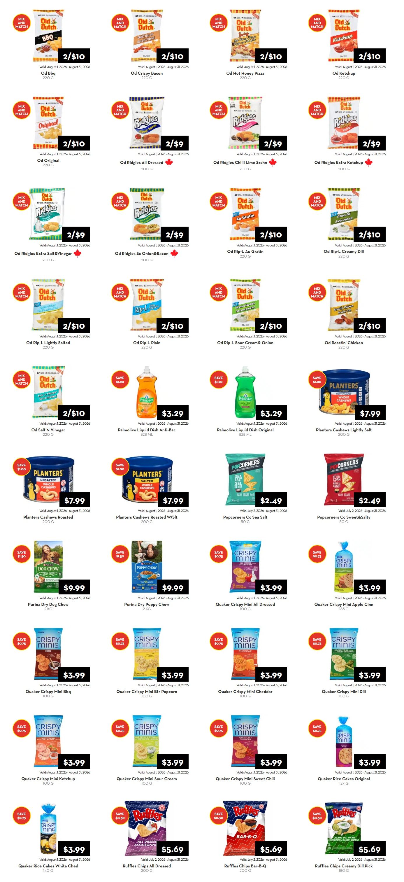 Rabba In-Store Deals August 1 to 31