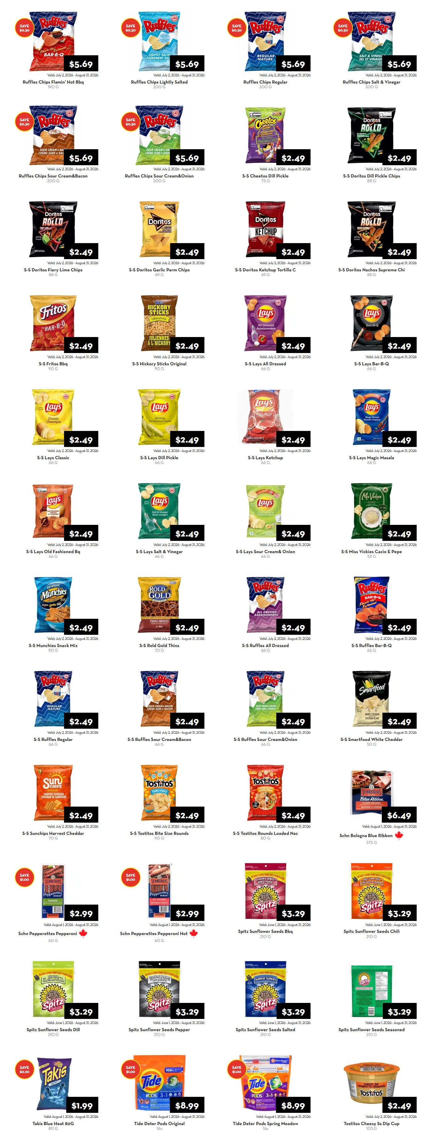 Rabba In-Store Deals August 1 to 31