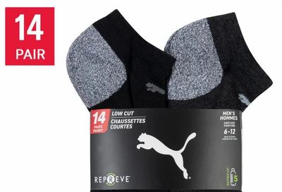 Costco: $14.99 Puma Men's & Women’s Repreve Athletic Sock, 14-pair