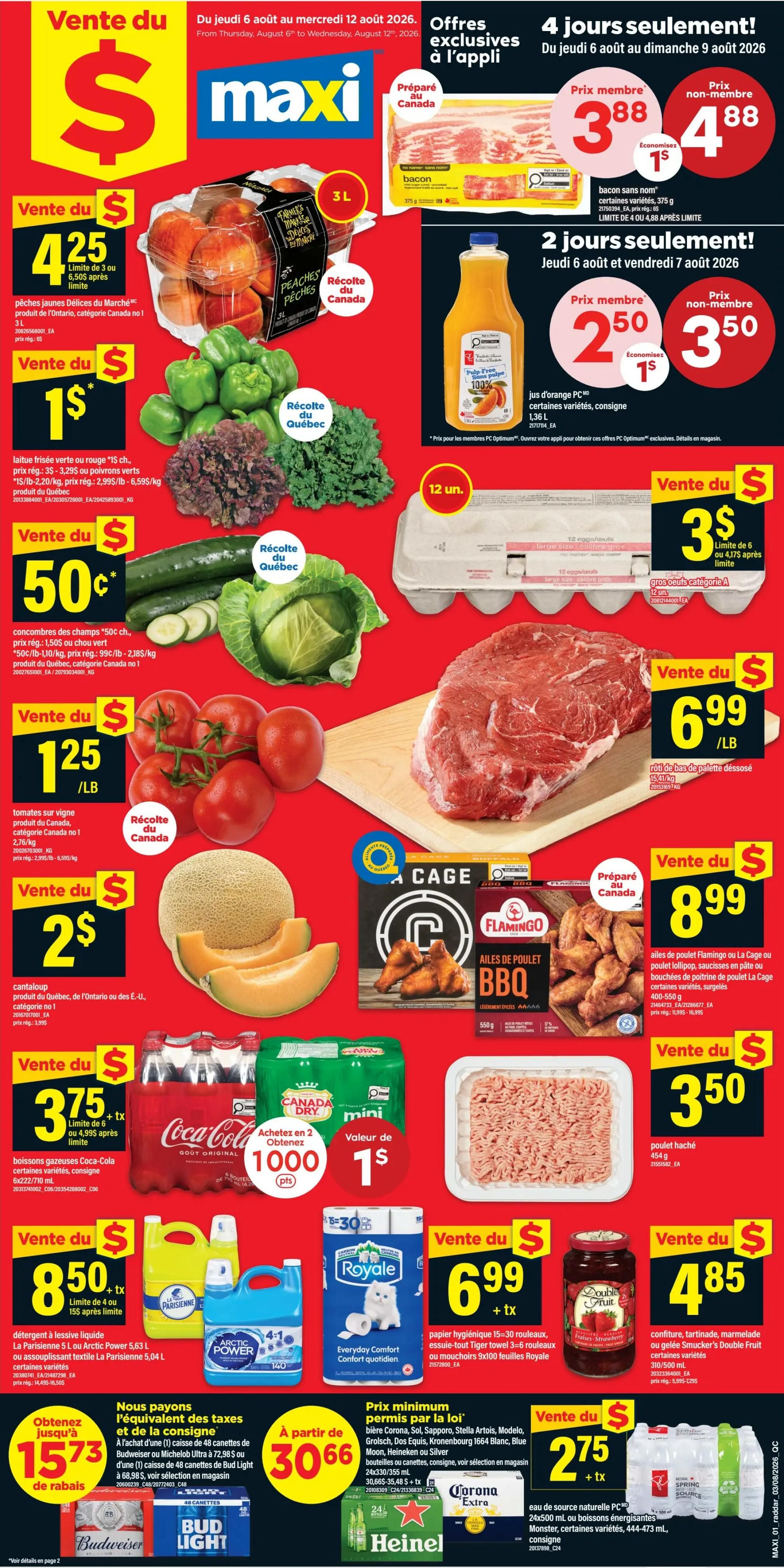 Maxi Flyer August 6 to 12