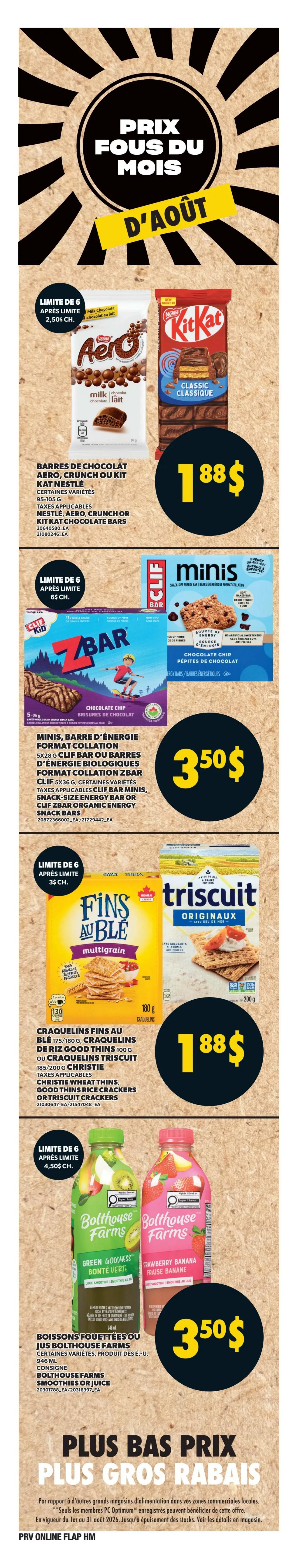 Provigo Flyer August 6 to 12