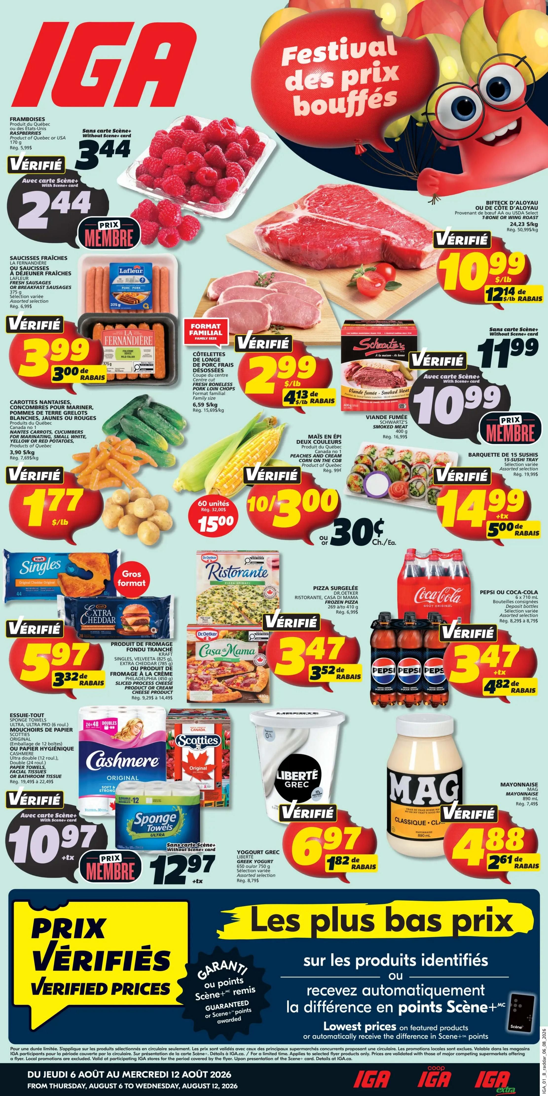 IGA (QC) Flyer August 6 to 12