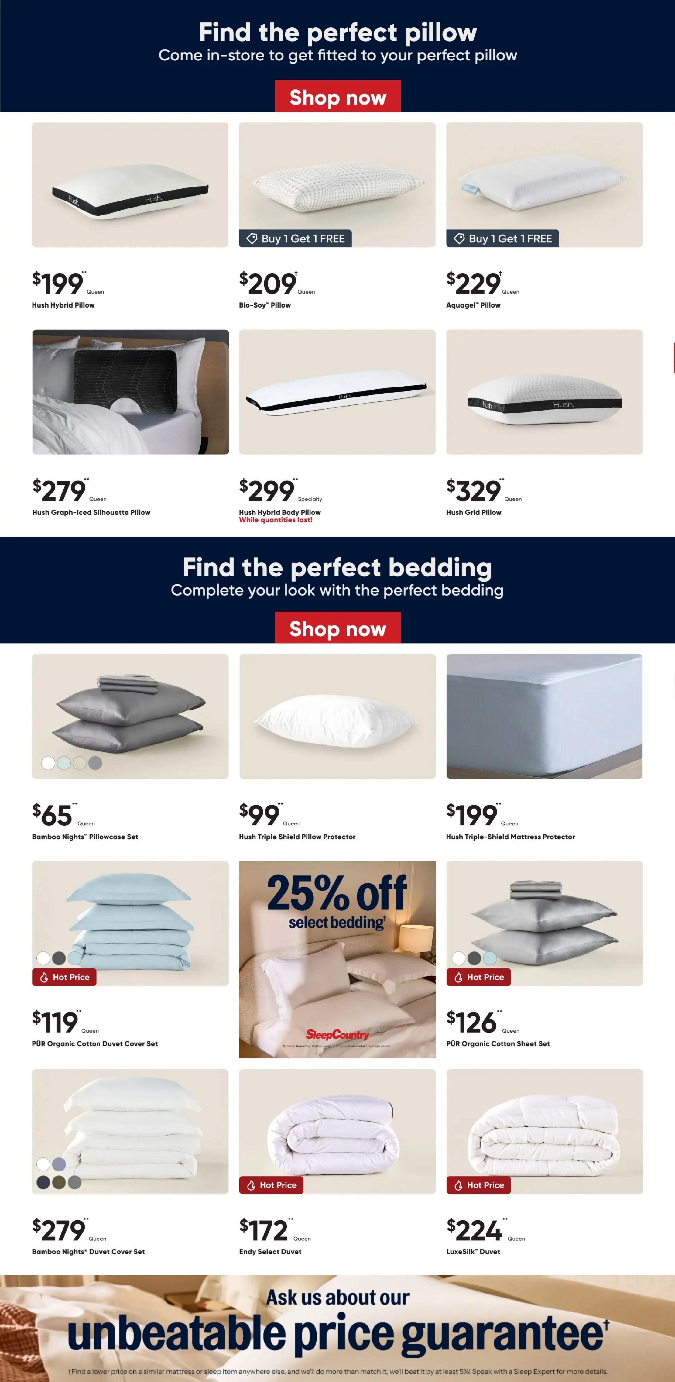 Sleep Country Flyer August 5 to 11
